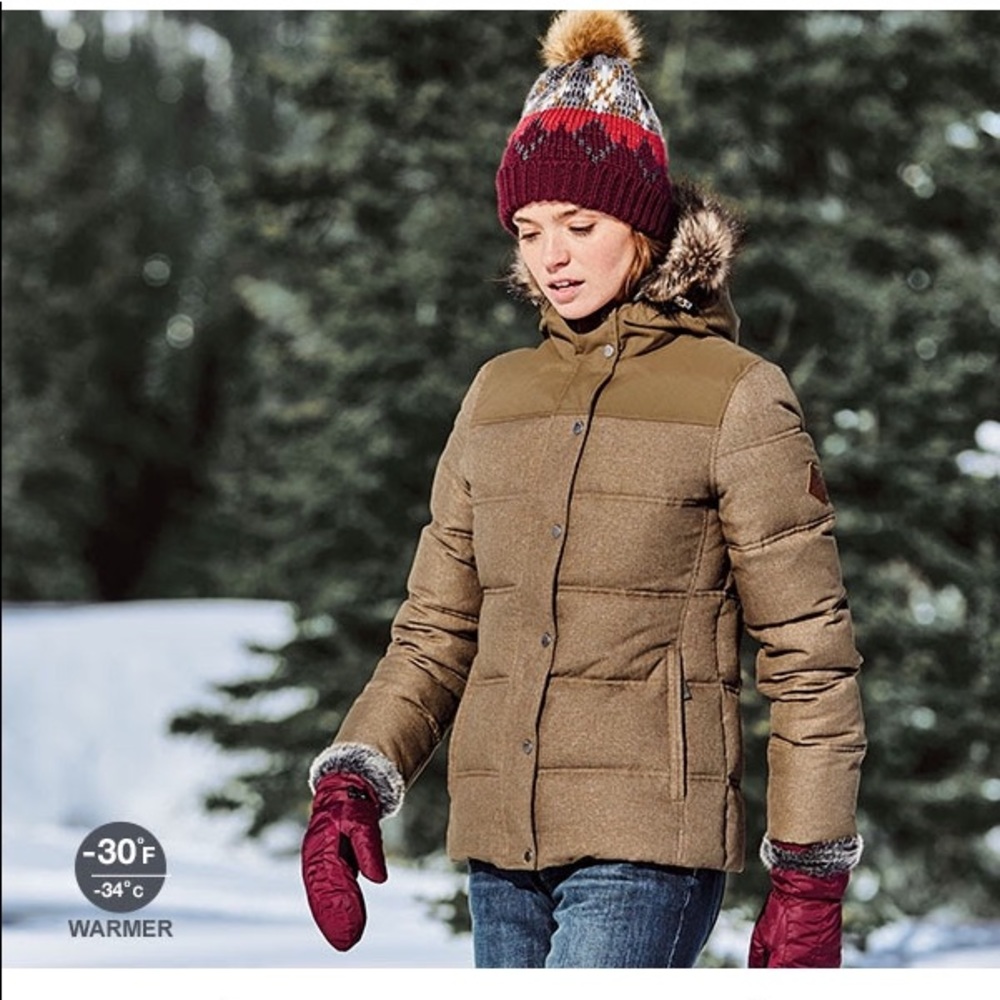 Eddie Bauer Noble Down Jacket in Chestnut